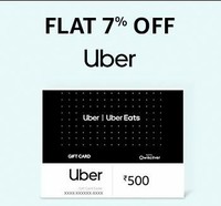 7% discount on Uber Vouchers