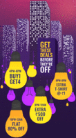 Myntra Last Day - Extra 500 off from 8pm - 12am||Flat 80% off on all styles 10pm - 12am