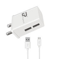 Plugtech Dual Port Charger 2.4A with Micro Usb Cable