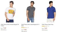 Get Cloth Theory Men's T-Shirt from just Rs.139 + FREE Shipping