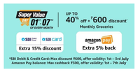 Amazon’s Super Value Day: Up to 40% OFF + 5% cashback via Amazon Pay +15% Off with SBI Credit Cards