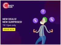 Flipkart : Crazy Hours || Upto 80% OFF on Clothing and Accessories + Extra discount on few categories