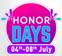 Flipkart Honor Days Sale Offer (4th - 8th July)
