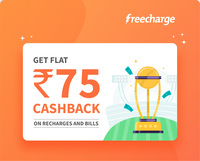 Coupon : Get flat Rs. 75 for for bills/recharges and pay at Swiggy using FreeCharge wallet (may be user specific)