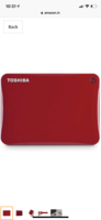 Toshiba Canvio Connect II 3TB USB 3.0 External Hard Drive (Red)