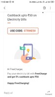 Bill Payments offers for July upto Rs 50 Cashback – FreeCharge


