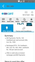 FLAT 100 Cashback per SBI CREDIT CARD A/C on Bill payments through SBI CARD APP