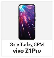 Vivo Z1 Pro Sale Starting from Rs.14990 + 10% SBI Credit card discount