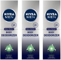 Nivea Men Fresh Power Charge Deodorant Body Spray - For Men  (300 ml, Pack of 2)