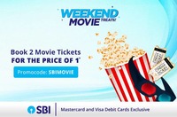Paytm :- Get 50% Instant Discount upto 300₹ on 2 Movie Tickets Booking using SBI MasterCard / Visa Debit Card ( Valid Only on Sat & Sun ) 
