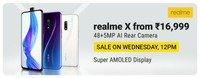 Realme X from Rs.16999 Live at 12PM