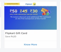 Flipakart 50voucher at 30rs on niki