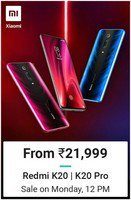 Redmi K20 and K20 Pro sale today at 12 Noon + Flat Rs. 1000 off by ICICI cr. card
