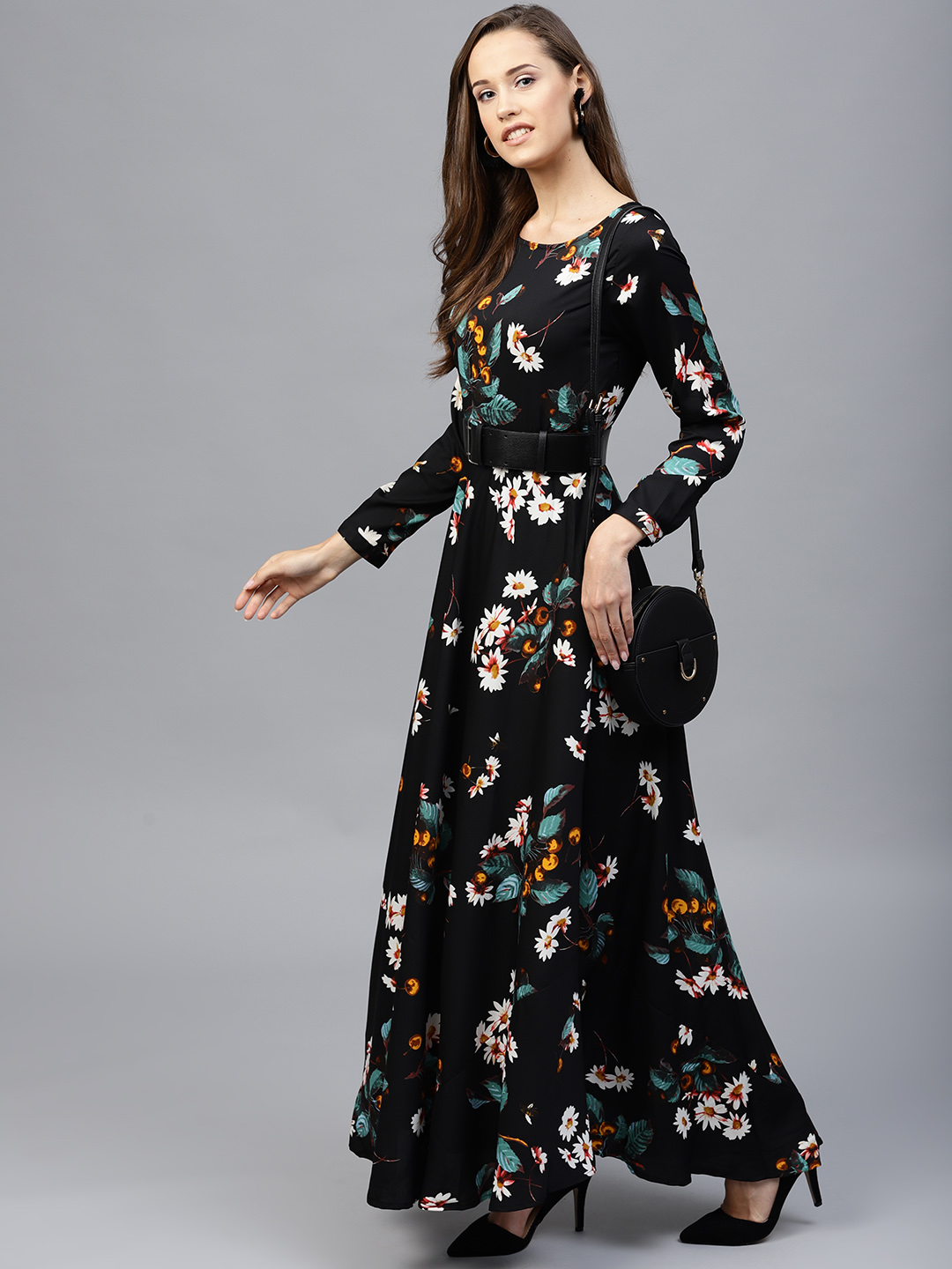 myntra long maxi dress