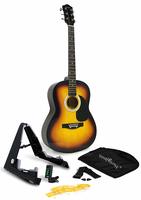 Martin Smith W-101-SB-PK Acoustic Guitar Super Kit with Stand (Sun Burst)