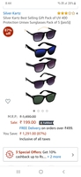 Loot Uv protected 5 sunglasses at rs40 each