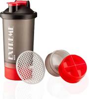 Nova Extreme Free Liquid + Double Protein Compartment with Mixer Mesh 500 ml Shaker 82% Off