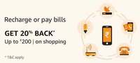 Get 20% cashback upto Rs.200 on your shopping next transaction on Amazon.in when you do a mobile recharge or bill payment