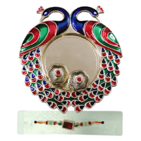 Raksha Bandhan Special- Designer Puja Thali With Rakhi