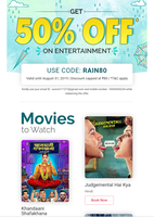 BookMyShow 50% Off UPTO ₹80