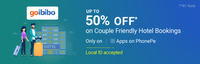 Get upto 50% off on goibibo for couple friendly