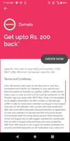 Get upto ₹200 back @ Zomato - lazypay app offer