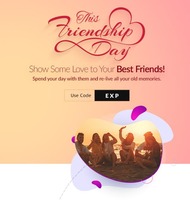 Goibibo : Head out this Friendship Day! offer 