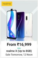 Realme X Sale Live at 12PM - From ₹16,999 (Exchange offer & HDFC Debit card offer)