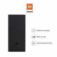 Mi 20000mAH Li-Polymer Power Bank 2i (Sandstone Black) with 18W Fast Charging 