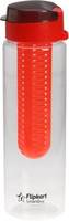 Flipkart SmartBuy Plastic Fruit Infuser Bottle  (Pack of 1, Red, Grey)