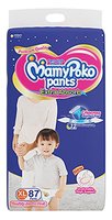 Deal of the Day - MamyPoko Pants Extra Absorb Diaper Monthly Jumbo Pack, Extra Large, 87 Diapers, Blue