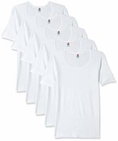 (Amazon) TT Men's Plain Cotton Vest (Pack of 5, 80,85 Size)