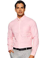 Next Look Men's Plain Slim Fit Formal Shirt at rs 238