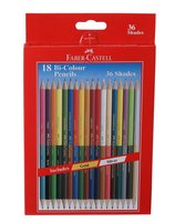 Faber-Castell Bi-Colour Pencil, Pack of 18