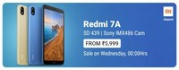 Redmi 7A sale on 14th Aug | 12pm