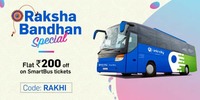 Railyatri Rakshabandhan Special :- Flat 200₹ off on SmartBus Tickets 