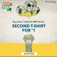 Buy 1 and get 2nd @ ₹1