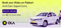 Book Ola Cabs on Flipkart and earn supercoins