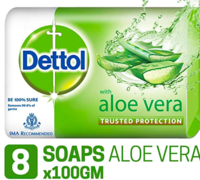 Dettol -- Soap 100g (Pack of 8) for Rs.240[MRP Rs.352]Click Apply 15% Off Coupon