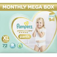  Pampers Premium Care Pants Diapers Monthly Box Pack, X-Large, 72 Count 
