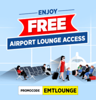Enjoy the premium lounge (worth Rs.1,400) for FREE when you fly domestic