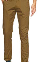 Jack & Jones , Breakbounce, True Blue Mens Slim Fit Solid Chinos Minimum 80% off from Rs.468