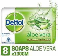  Dettol Soap - 100 g (Pack of 8, Aloe Vera) 