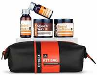 Ustraa Beard Care Grooming Kit with Free Travel Bag