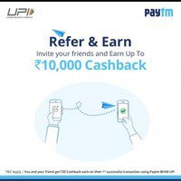Paytm Refer And Win Upto 10,000 Cashback 