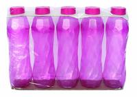 [ Price drop ] Princeware Plastic Pet Bottles Set, 900ml/78mm, Set of 5, Pink @ 146 