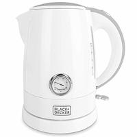 Black + Decker BXKE1701IN 1.7-Litre Electric Kettle with Temperature Dial (White)