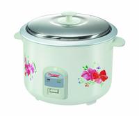 Prestige Delight Electric Rice Cooker PRWO 2.8-2 (1000 Watts) with 2 Aluminium Cooking Pans, Cooks Upto 1.7 kg Rice (Printed Flowers) 