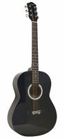 Martin Smith W-101-BK-PK Acoustic Guitar Super Kit with Stand (Black)