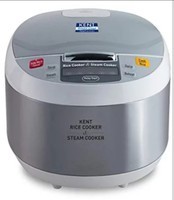 KENT Rice and Steam Cooker 860-Watt (Steel Grey)